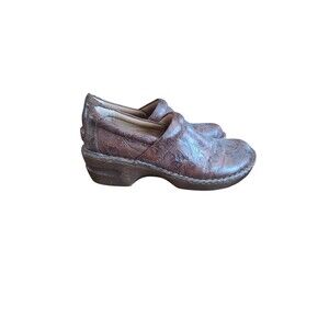 Boc B.O.C Tooled Brown Leather  Size 9 40.5